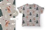 Dinosaur christmas pattern, a Pattern Graphic by lindoet23 (Thumbnail 3 of 4)