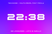 Technoise Futuristic Font Family, a Sans Serif Font by alpercakici (Thumbnail 8 of 13)