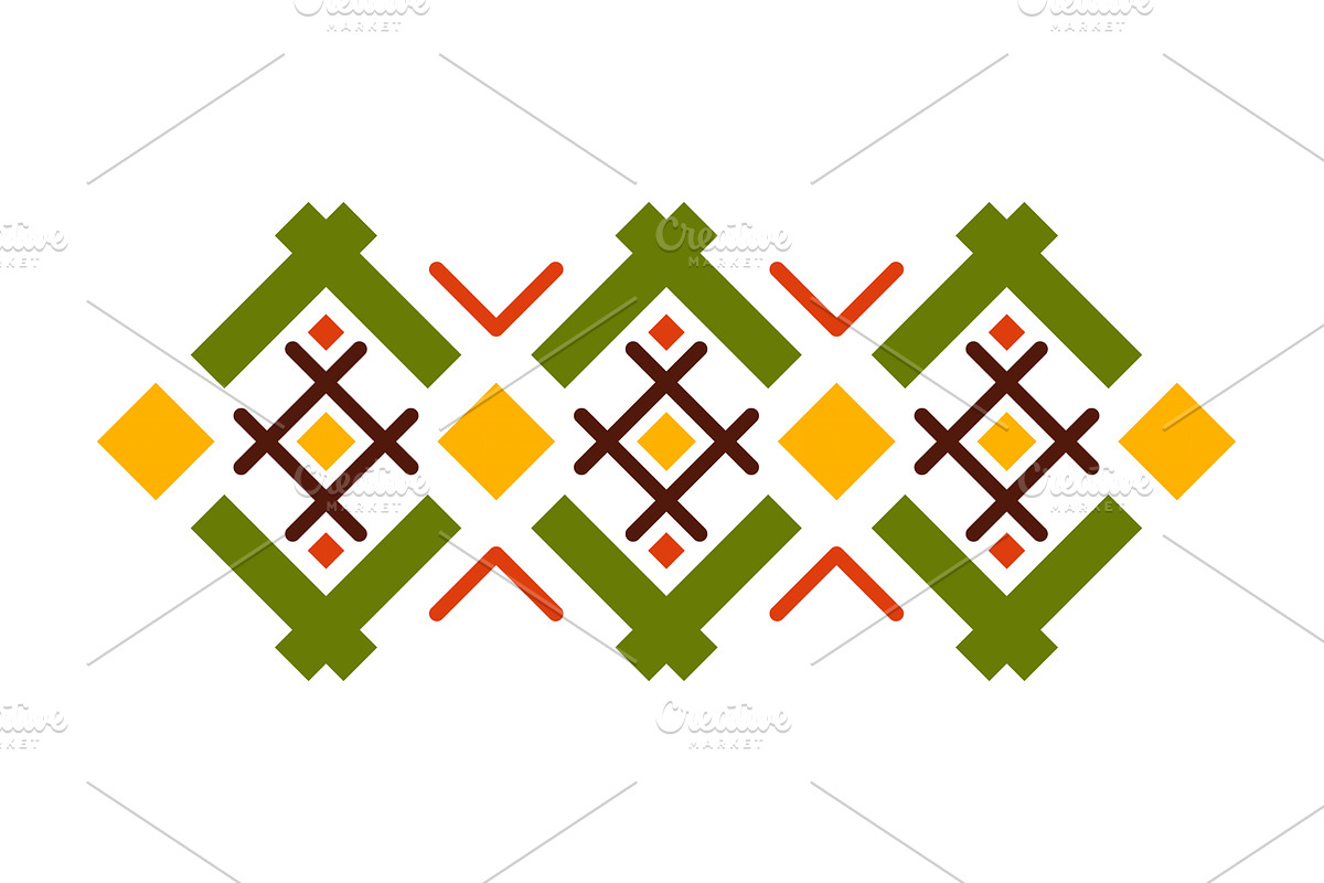Ethnic pattern. Geometric and aztec, an Illustration by the8monkey