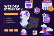 Web Development 3D Icon #2, an Object 3D Model by deviapuspitasari2 (Thumbnail 1 of 2)