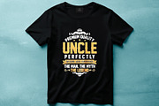 Funny Uncle T shirt Design, a Graphic by Vector Portal (Thumbnail 4 of 5)