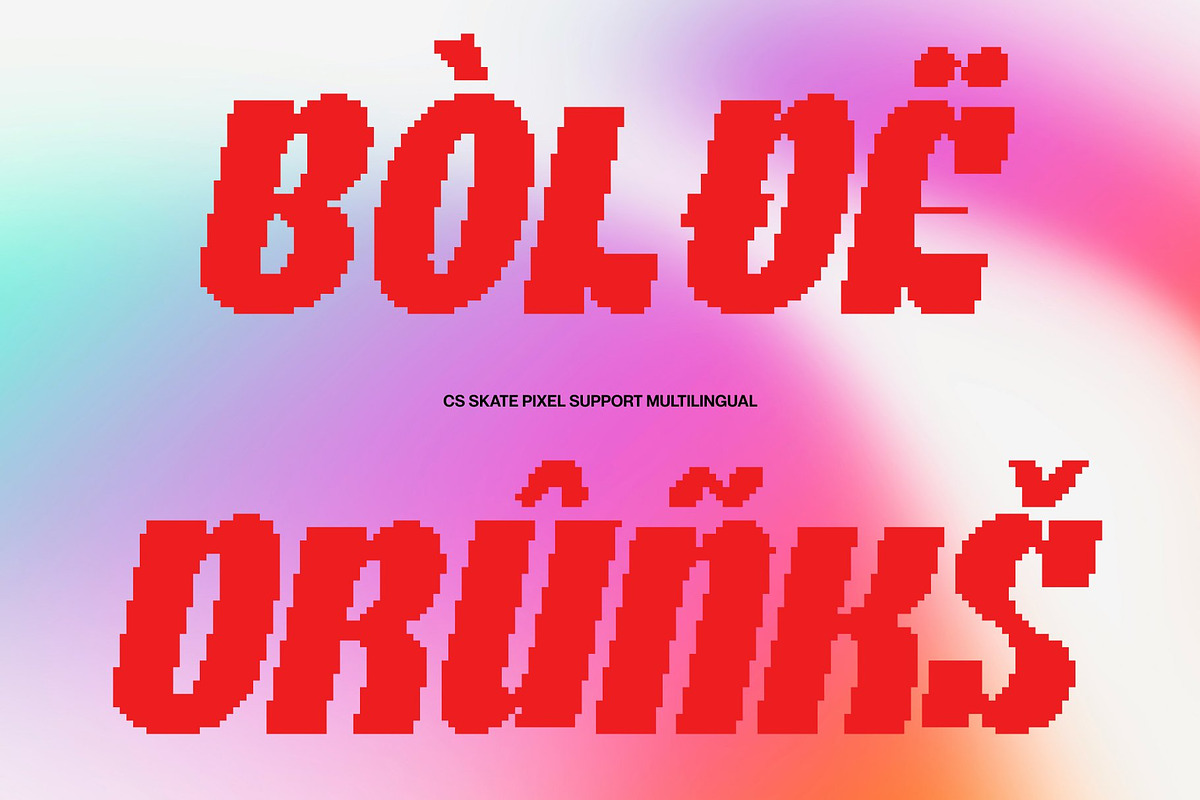 CS Skate Pixel, a Sans Serif Font by Craft Supply Co. (Photo 7 of 8)