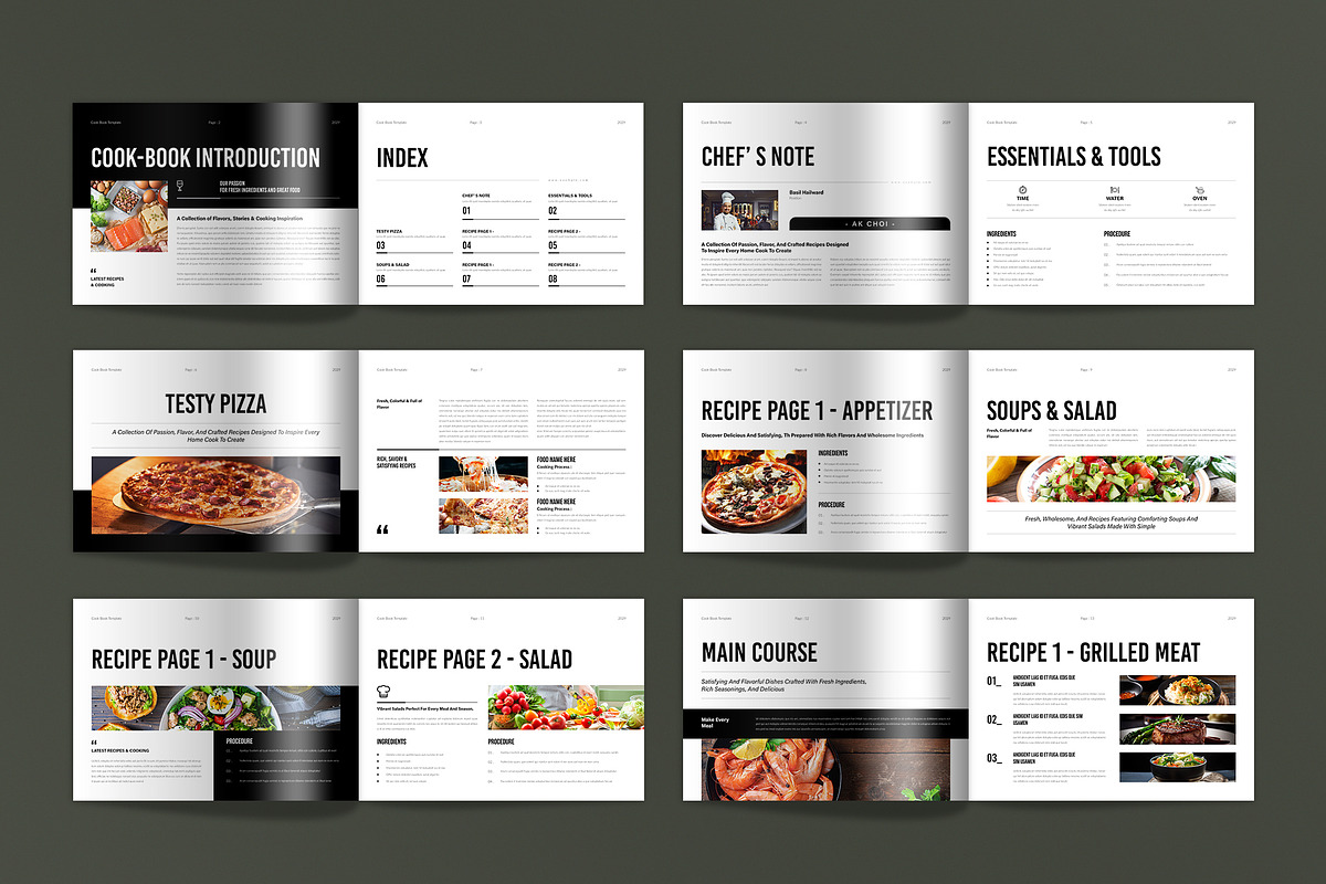 Recipes & Cookbook Template, a Brochure Template by Spark_Creative (Photo 10 of 11)
