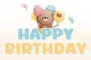 HAPPY BIRTHDAY - Handwritten Display, a Handwritten Font by Charmingbear59.design (Thumbnail 1 of 5)
