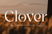 Clover - Modern Serif Logo Font, a Serif Font by Sensatype (Thumbnail 1 of 12)