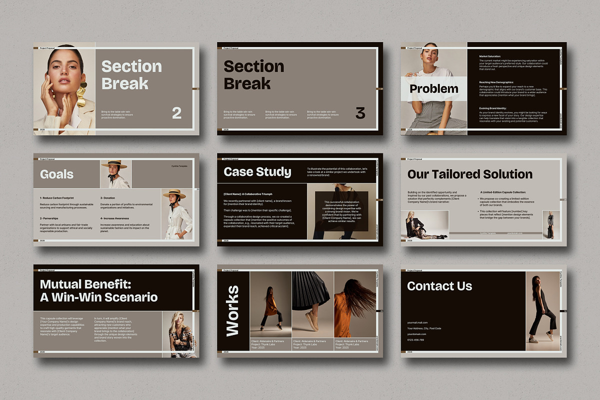 Cynthia Project Proposal Template, a Presentation Template by SlideStation (Photo 5 of 5)