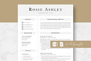 Modern Resume Template - Rosie, a Resume Template by AntDesignStudio (Thumbnail 1 of 9)