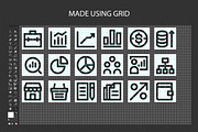 Simple Business Finance 24px Icons, an Outline Icon by Mightyfire (Thumbnail 2 of 2)