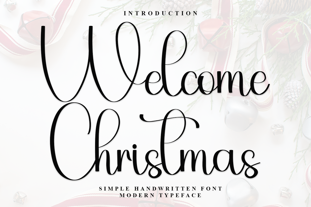 Welcome Christmas, a Handwritten Font by InermediaSTUDIO (Photo 3 of 7)
