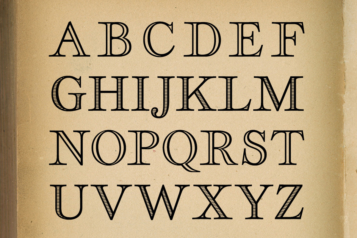 Geographica, an old map serif typeface preview 8