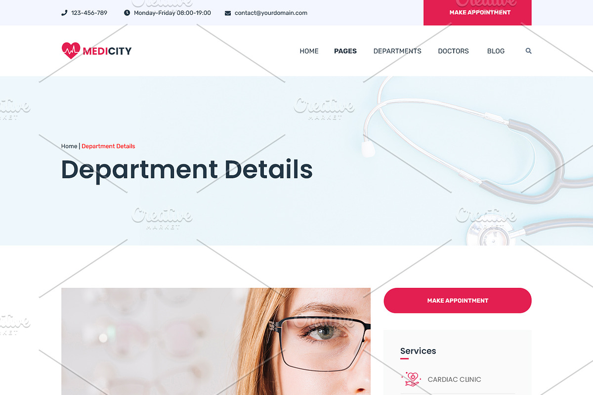 Medical & Health Website, a Landing Page Template by ArtifyWeb (Photo 12 of 16)