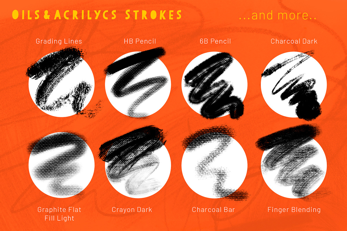 Master Collection Photoshop Brushes, a Brush Add-On by DaniMad Brushes (Photo 14 of 14)