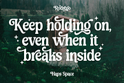 Rodrego Elegant Retro, a Sans Serif Font by Haps Space (Thumbnail 6 of 10)
