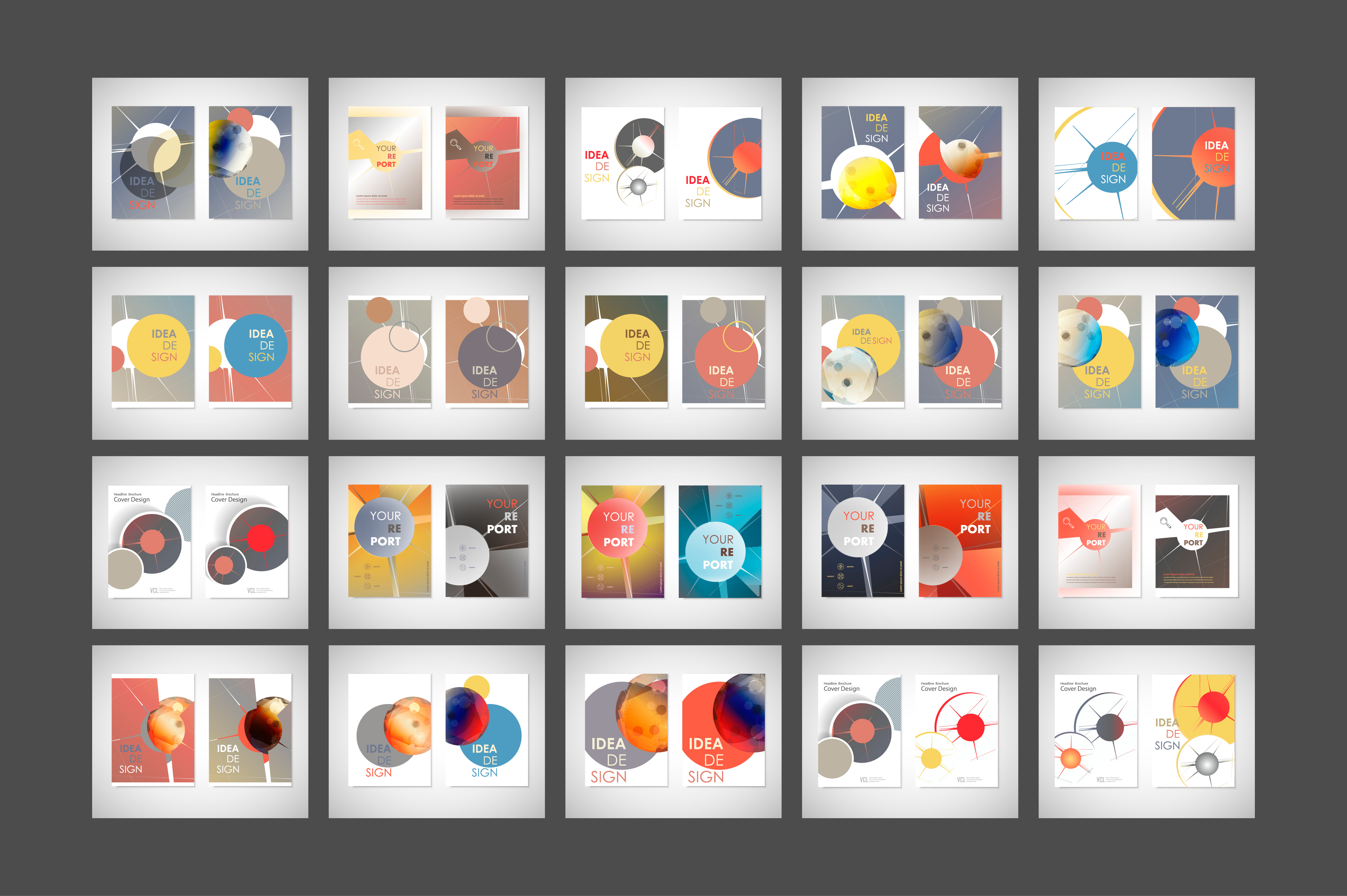Design round brochure template Vol.2, a Brochure Template by Haisonok