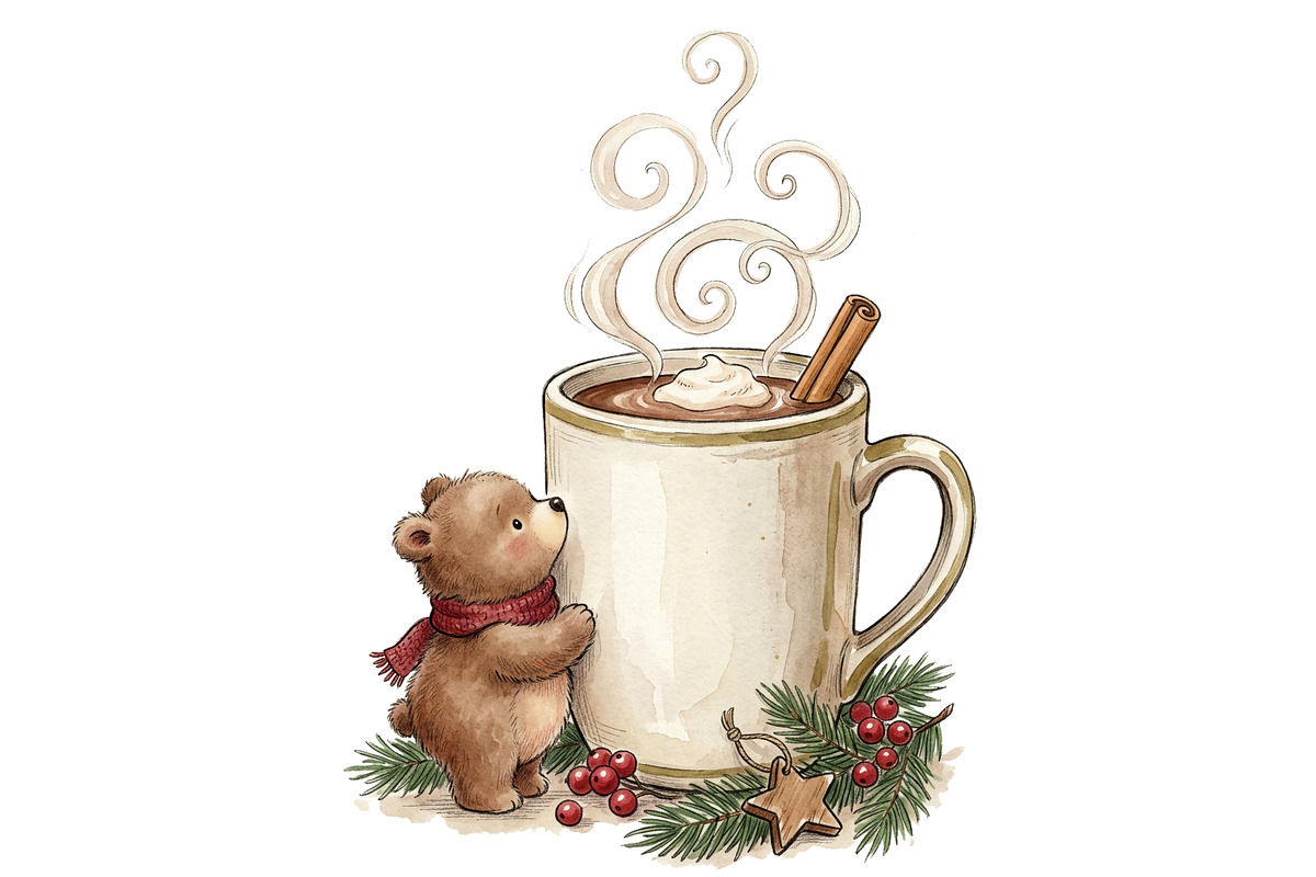 Cozy Winter Animals Clipart Bundle, an Animal Illustration by T-shirt Pond (Photo 25 of 25)