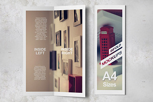 Bifold Brochure Mockups