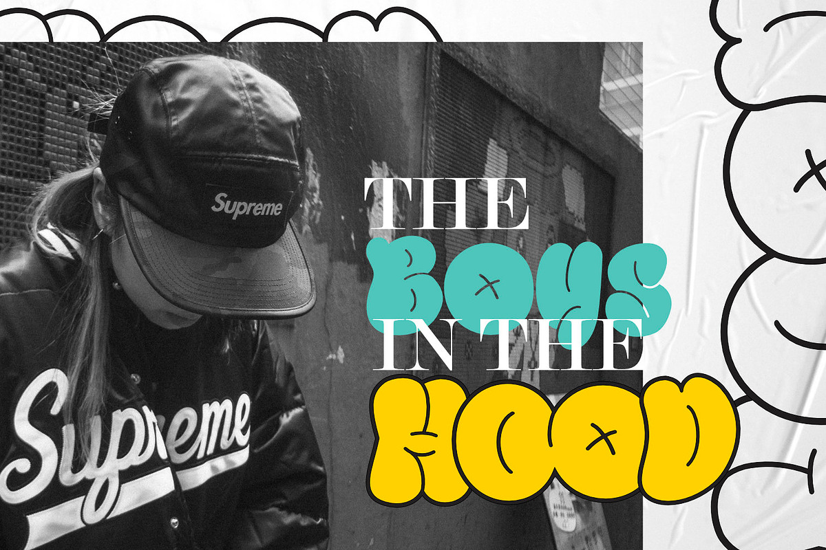 Moonie Eyes - Graffiti Type, a Font by ikiiko (Photo 4 of 7)