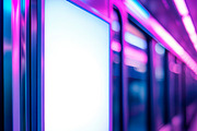 Futuristic Subway Billboard Mockup w, an Advertising Mockup by Mego-studio (Thumbnail 5 of 5)