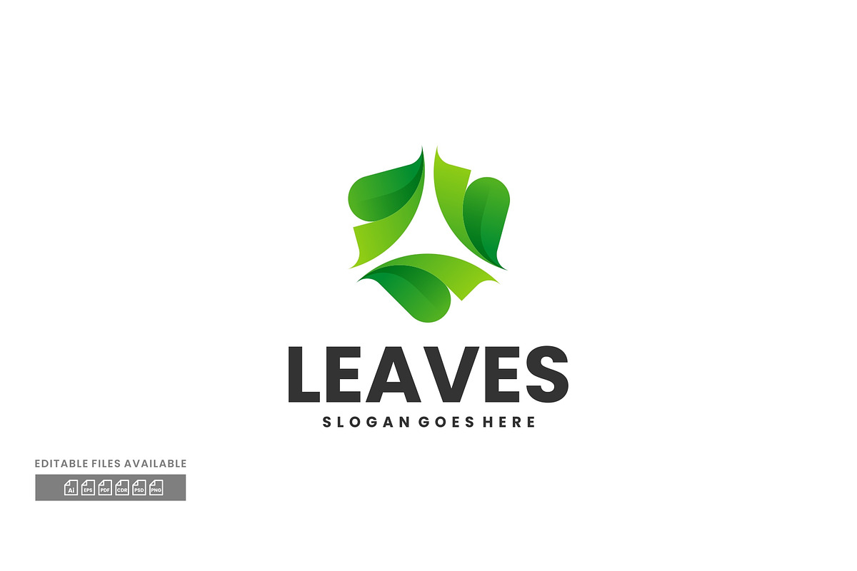 Leaves Gradient Colorful Logo, a Branding & Logo Template by ivan_artnivora