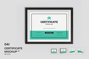 Certificate - Mockup, a Product Mockup by Rometheme Std