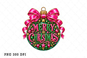 Christmas Ornaments Png, a Seasonal Illustration by Watercolor design (Thumbnail 1 of 3)
