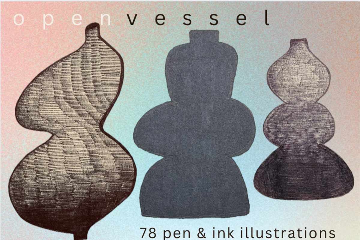 Open Vessel 78 Pen and Ink Forms, an Object Illustration by Eryn Rose Design (Photo 5 of 21)