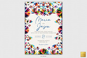 Mexican Wedding Invitation | CANVA, a Stationery Template by Creative Market (Thumbnail 1 of 2)