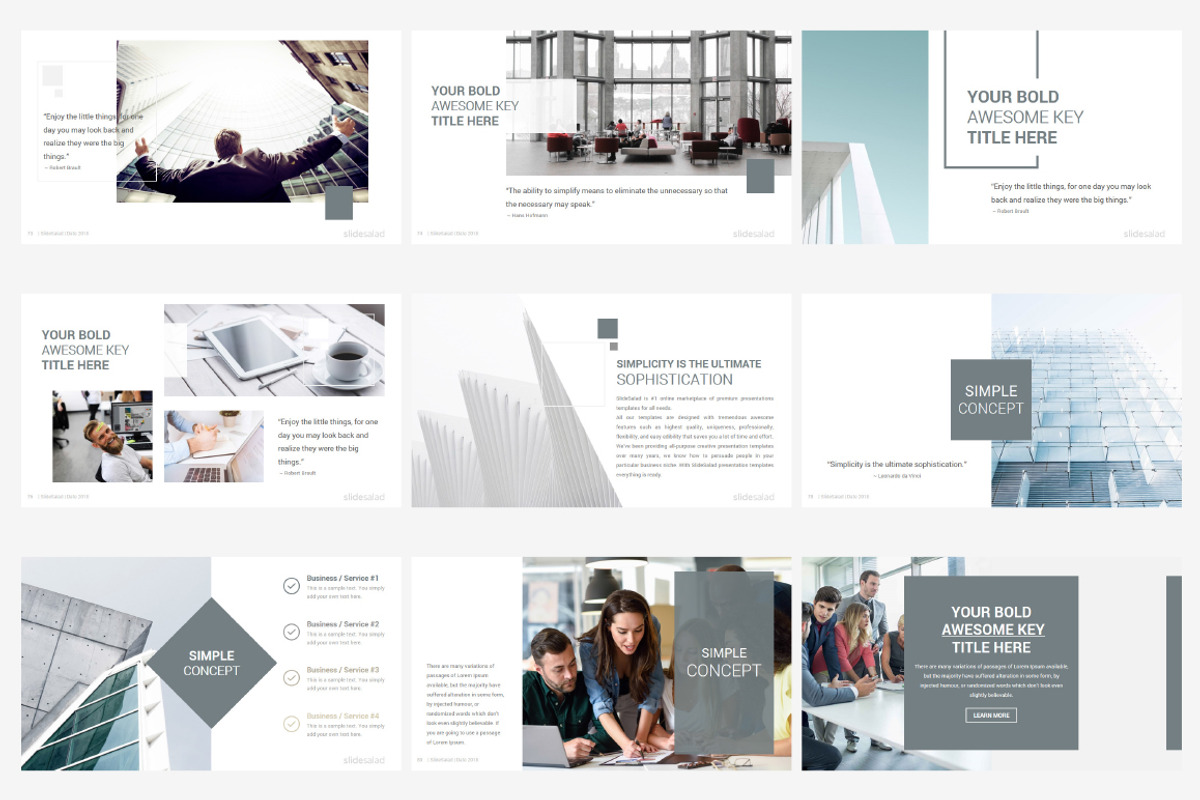 Best Stunning PowerPoint Template, a Presentation Template by SlideSalad