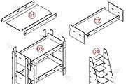 Bunk Bed Laser Cut File 324, a Graphic by AtacanDigital (Thumbnail 3 of 3)