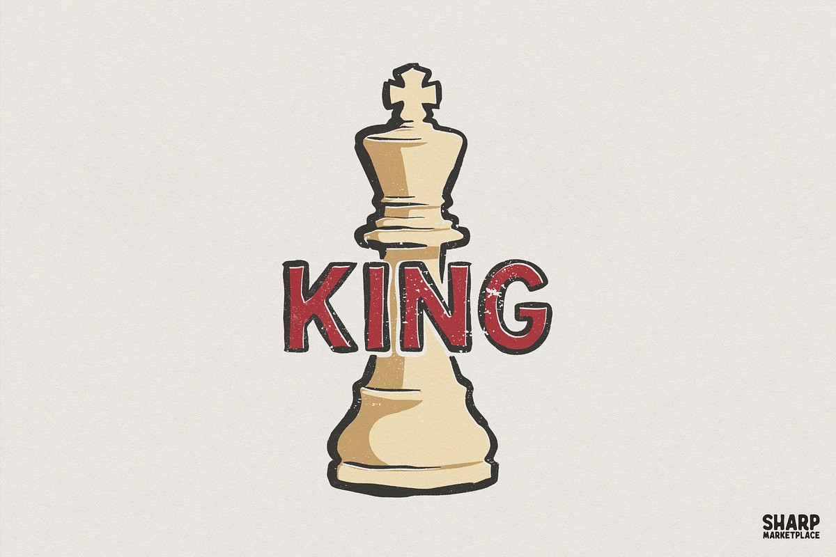 King PNG, Chess King T-Shirt, an Illustration by SharpMarketplace (Photo 1 of 4)