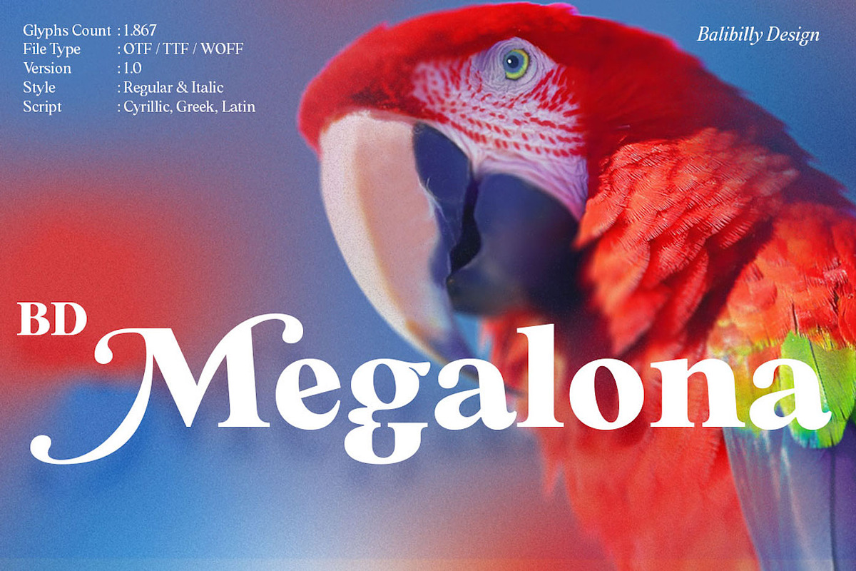 BD Megalona - Small Pack, a Serif Font by Balibilly Design (Photo 15 of 16)