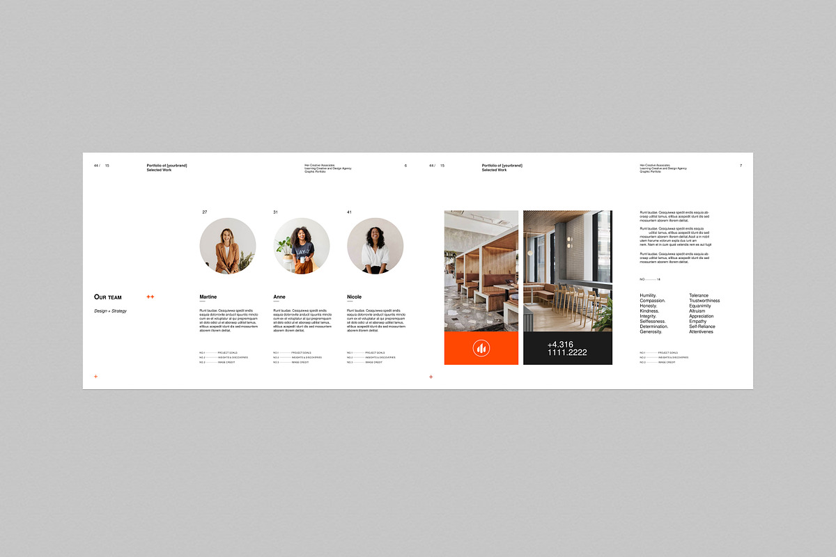 Portfolio Template, a Brochure Template by S A N D Y (Photo 2 of 10)