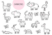 Scandi African animals for kids, an Animal Illustration by cutelevindesign (Thumbnail 2 of 10)