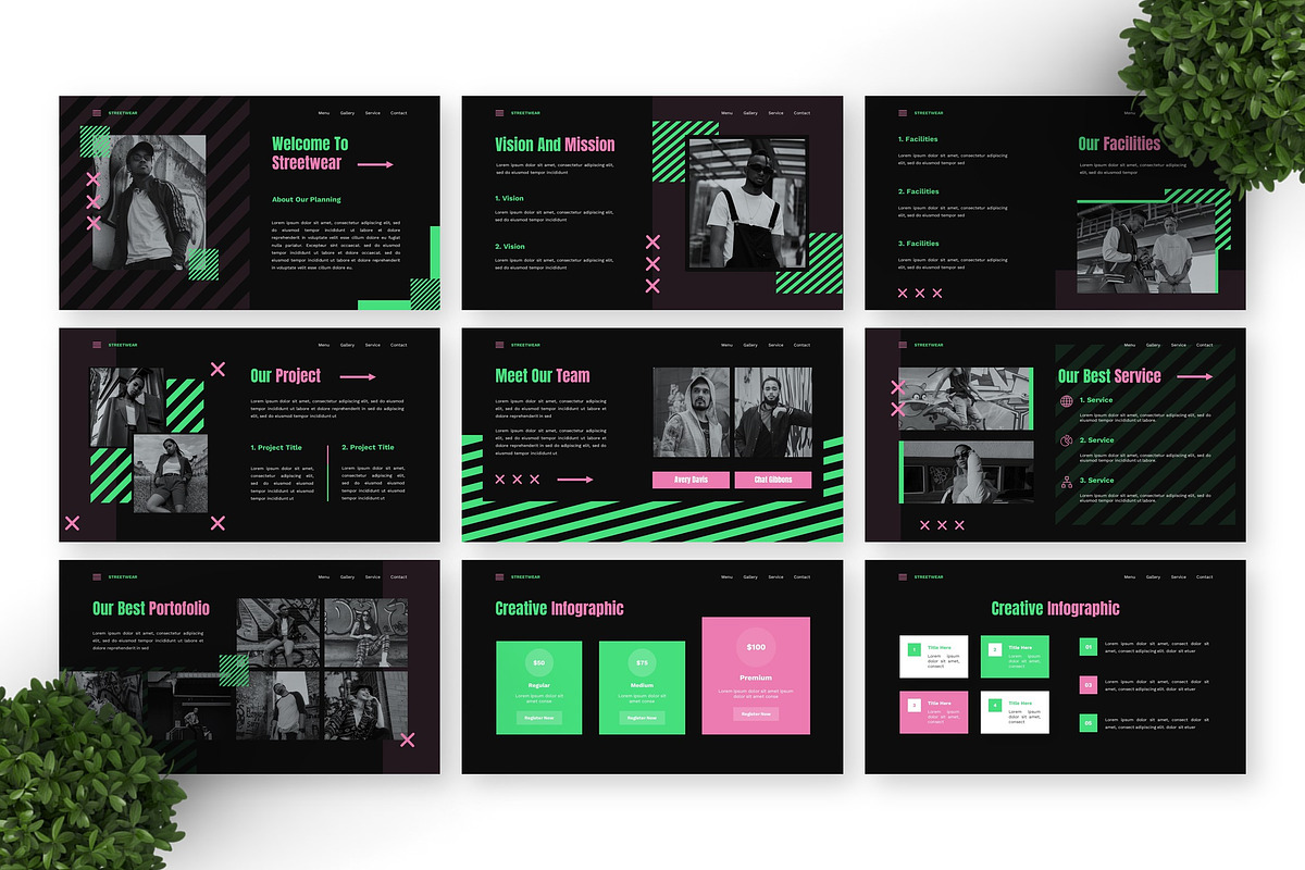 Streetwear - Fashion Google Slide, a Presentation Template by Deepslide Studio (Photo 5 of 6)