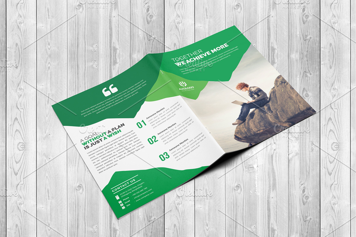 Corporate Bifold Brochure Template, a Brochure Template by Alice_s (Photo 7 of 12)