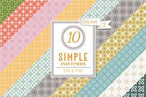 Set of 10 simple patterns Vol. 2