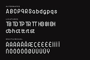 Romanine Pro Modern Typeface, a Sans Serif Font by Artiveko (Thumbnail 7 of 8)