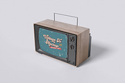 Retro TV Mockup Bundle Set, an Advertising Mockup by Rielismee (Thumbnail 4 of 5)