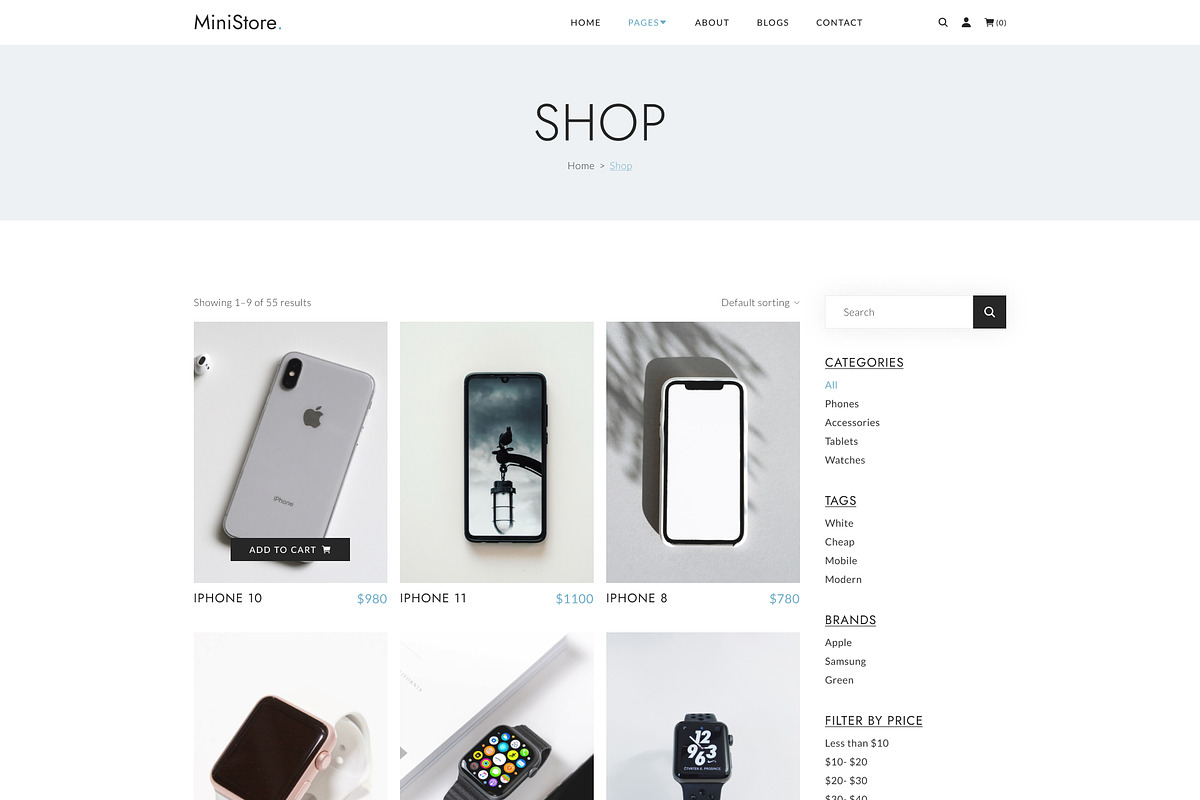 MiniStore – eCommerce Store Template, a HTML Template by TemplatesJungle (Photo 4 of 10)