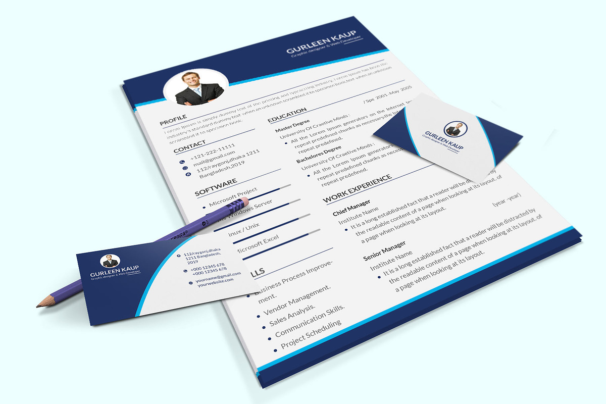 Clean Resume/CV, a Resume Template by designvillage (Photo 6 of 12)