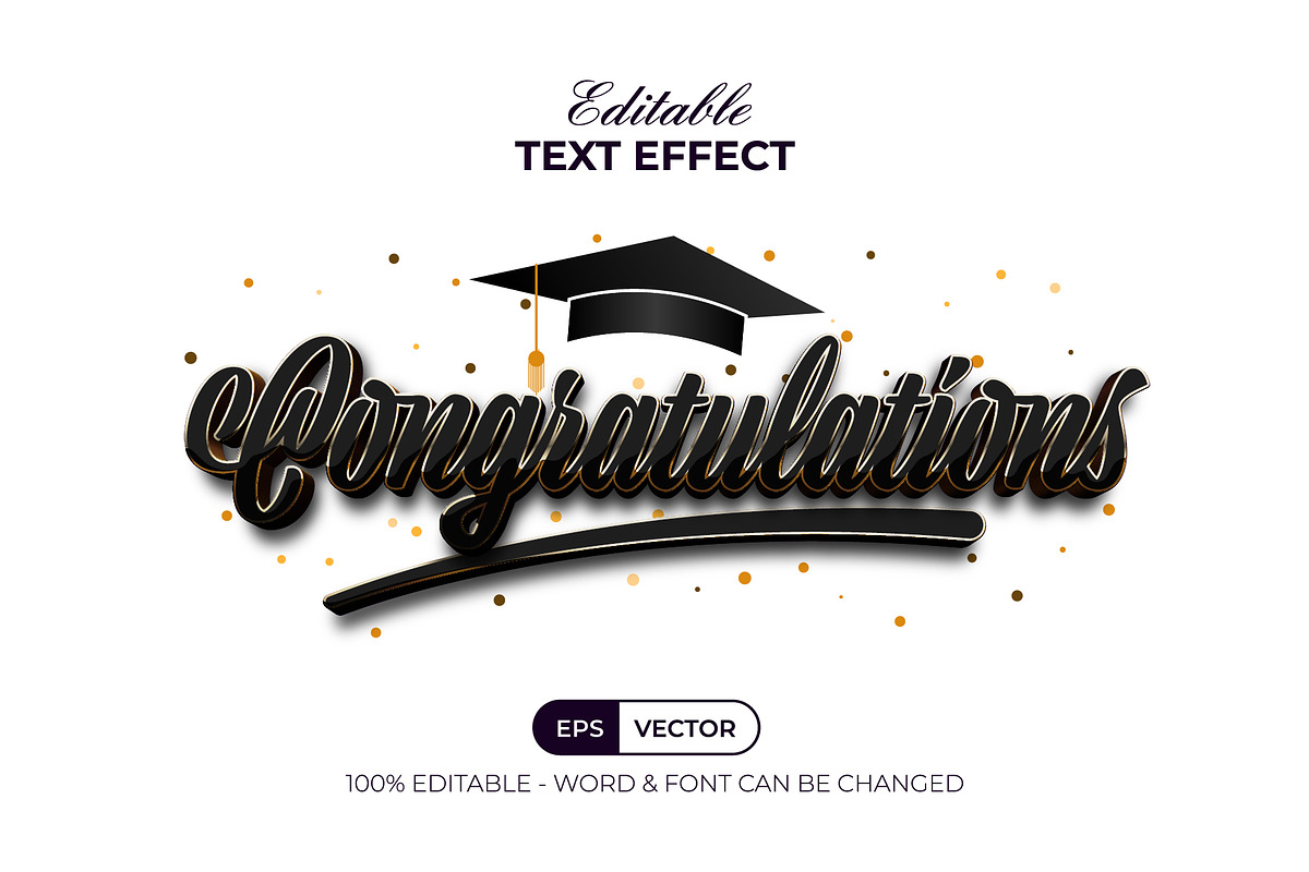 Congratulations Text Effect, a Layer Style Add-On by Mockmenot