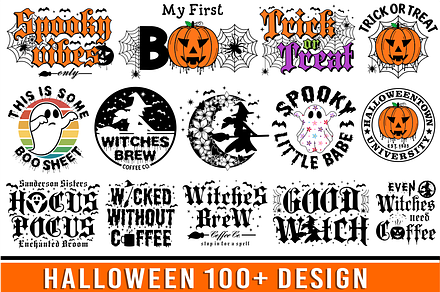 Halloween SVG & PNG Design Bundle
