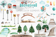 Watercolor Transport by land, an Object Graphic by Ana-Sakuta (Thumbnail 21 of 22)