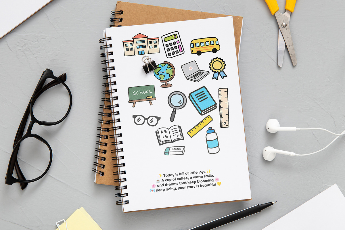 Back to School Illustration, an Object Graphic by Housui Patterns (Photo 3 of 6)