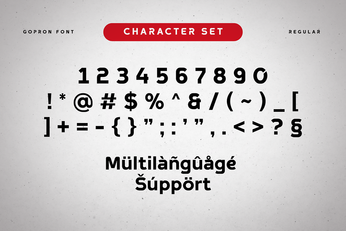 Gopron - Modern Sporty Font, a Sans Serif Font by Sronstudio (Photo 18 of 18)