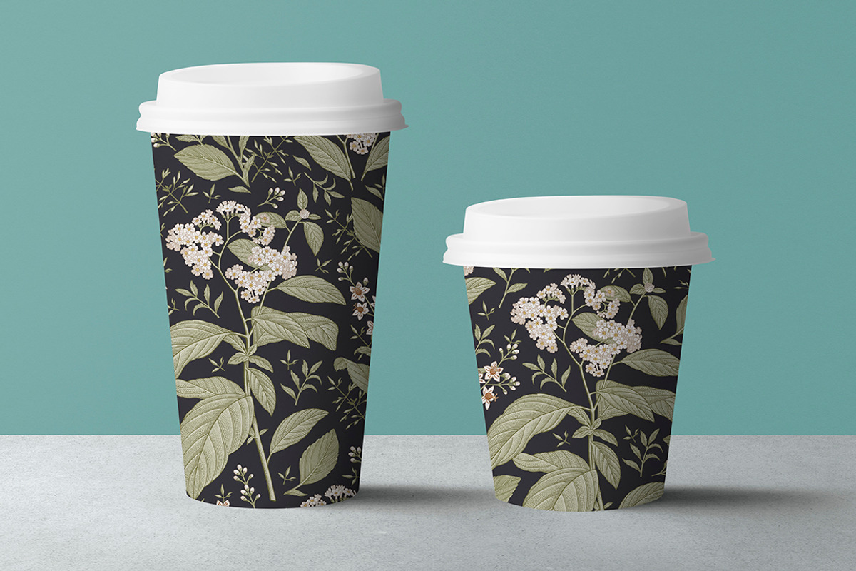 Seamless Flowers heliotrope pattern, a Pattern Graphic by Vintage (Photo 9 of 16)