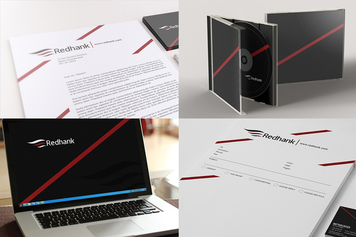 Black Corporate Identity, a Stationery Template by Marvel (Photo 4 of 4)
