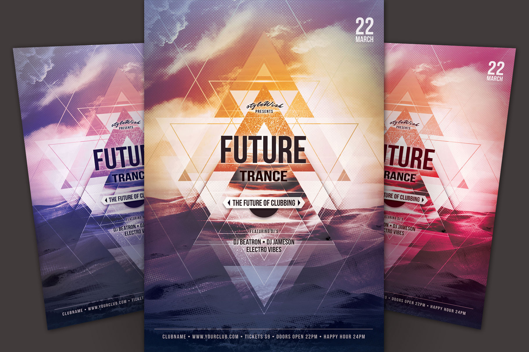 Future Trance Flyer, a Flyer Template by styleWish