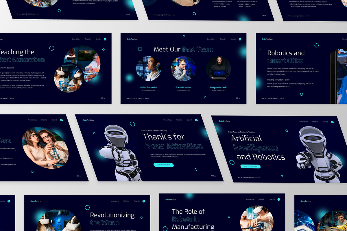 Artificial Intelligence Techno, a Presentation Template by MtvtdArt (Photo 3 of 6)
