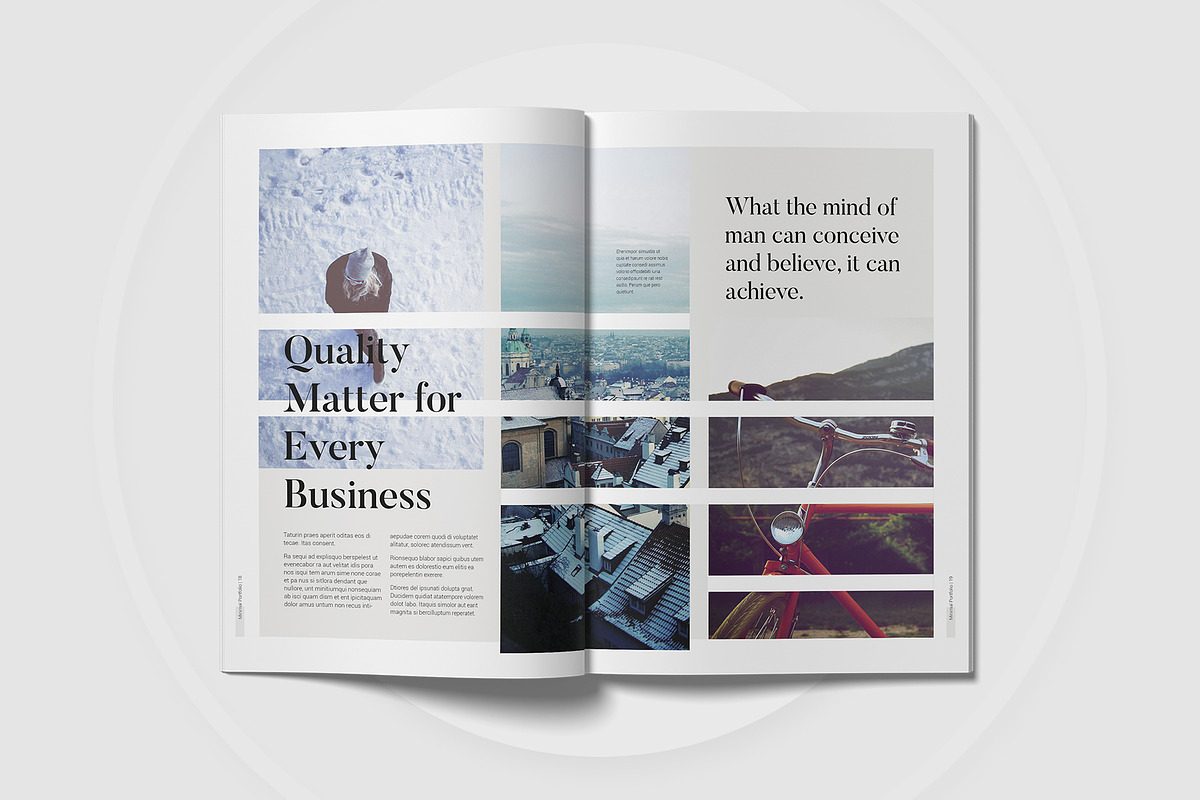 Minimal Modern Portfolio Template, a Presentation Template by astutedesign11 (Photo 10 of 13)
